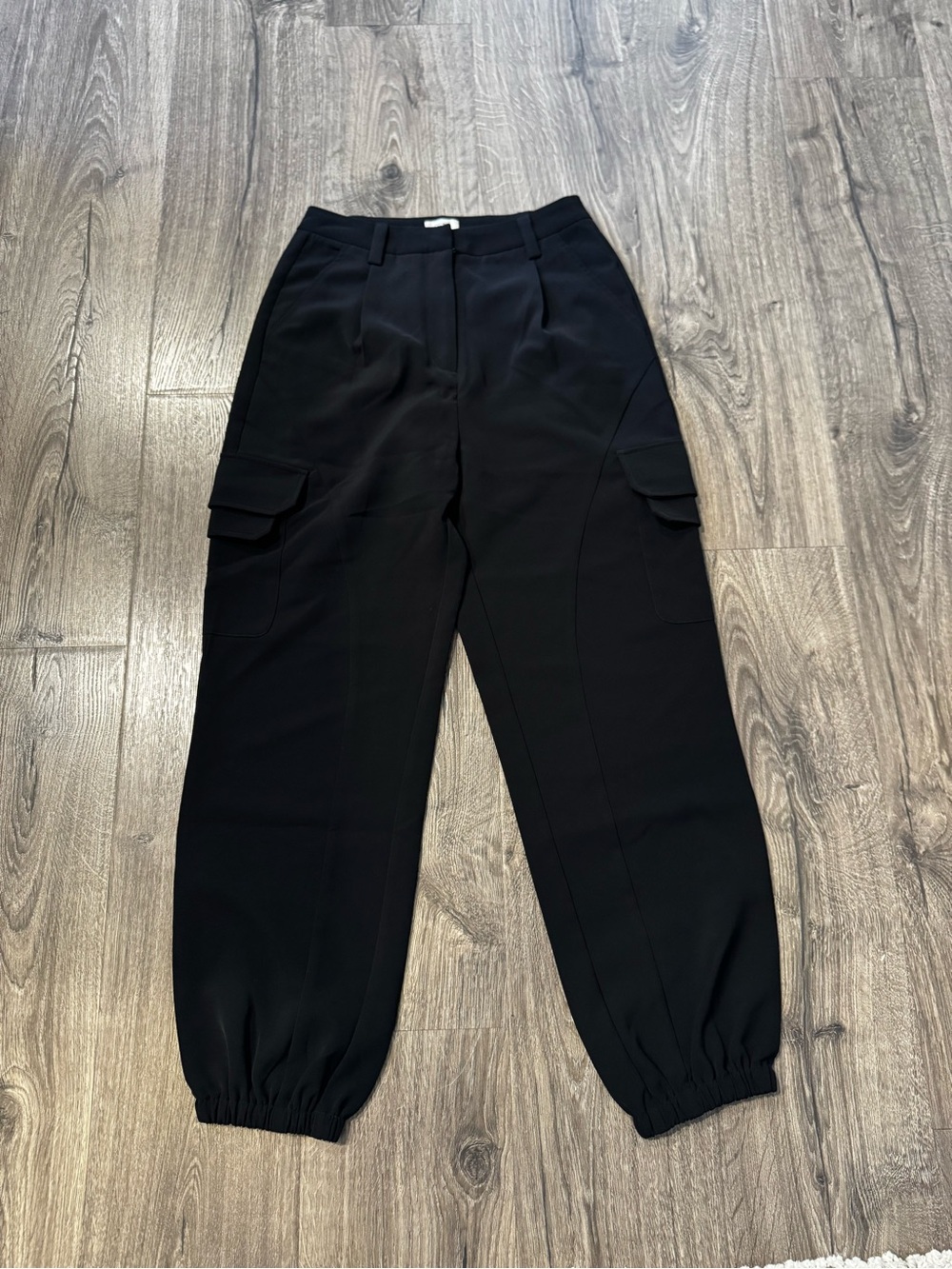 Celine Paris Black Cargo Jogger Trousers size small women